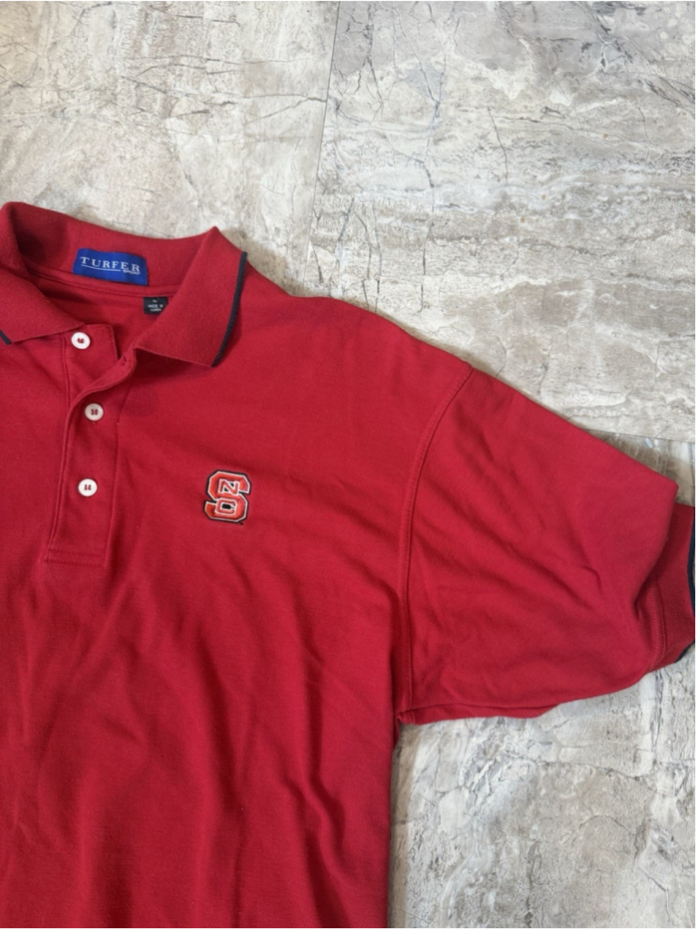 Vintage NC State Wolfpack Polo Shirt Men's XL Logo Tennis Golf Embroidered